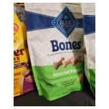 Blue Buffalo Bones Dog Biscuits & Meow Mix Tender Centers Cat Treats