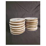 Ribbi Double Faced Khaki Velvet Ribbon 3/8 Inch - 10-Yard Spools - New - Made in China