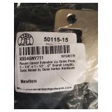 Stone Harbor Hardware X004GNY711 Round Corner Extended Lip Strike Plate - Satin Nickel - 2-1/4 x 1-1/2 in