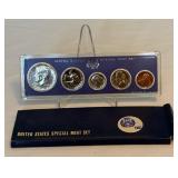 1967 Special Mint Proof Set (5 coins) - original package with COA
