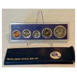 1967 Special Mint Proof Set (5 coins) - original package with COA