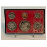 1978 Proof Set (6 coins) - No external case, fire damage evident, a bit dirty