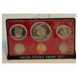 1978 Proof Set (6 coins) - No external case, fire damage evident, a bit dirty