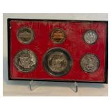 1979 Proof Set (6 coins) - No external case, fire damage evident, a bit dirty