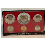 1979 Proof Set (6 coins) - No external case, fire damage evident, a bit dirty