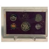 1986 Proof Set (5 coins) - minor fire damage