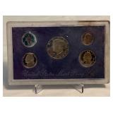 1988 Proof Set (5 coins) - fire damage evident