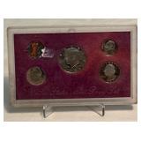 1989 Proof Set (5 coins) - fire damage evident