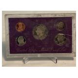 1993 Proof Set (5 coins) - dirty with some fire damage evident