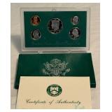 1994 Proof Set (5 coins) - original package with COA