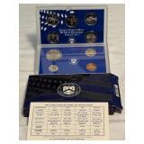 1999 Proof Set (9 coins)- original package with COA