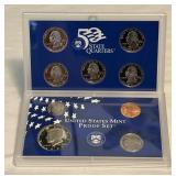 1999 Proof Set (9 coins)- original package with COA