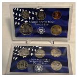 2001 Proof Set (10 coins) - original package with COA