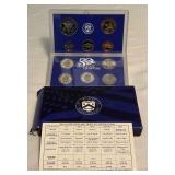 2001 Proof Set (10 coins) - original package with COA