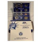 2003 Proof Set (10 coins) - original package with COA