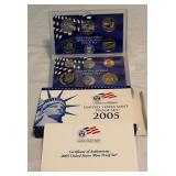 2005 Proof Set (11 coins) - original package with COA