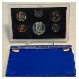 1969 Proof Set (5 coins) - original package with COA