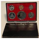 1975 Proof Set (6 coins) - original package with COA