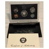 1994 SILVER Proof Set (5 coins) - original package with COA