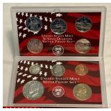 2001 SILVER Proof Set (10 coins) - original package with COA