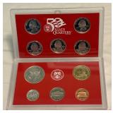 2001 SILVER Proof Set (10 coins) - original package with COA