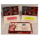 2003 SILVER Proof Set (10 coins) - original package with COA
