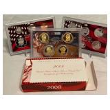 2008 SILVER Proof Set (14 coins) - original package with COA