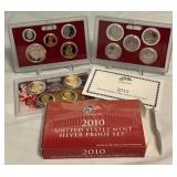 2010 SILVER Proof Set (14 coins) - original package with COA