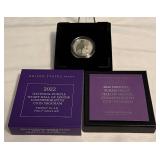 2022 National Purple Heart Hall of Honor Proof Clad Half Dollar - original package with COA