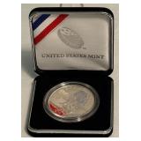 2012 W-Infantry Soldier Proof SILVER Dollar - original package with COA