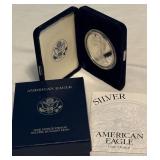 2002 W-American Eagle One Ounce Proof SILVER Bullion Dollar Coin - original package with COA