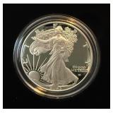 2023 W-American Eagle One Ounce Proof SILVER Bullion Dollar Coin - original package with COA