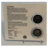 2014 50th Anniversary Kennedy Half Dollar - 2 Coin Uncirculated Set - original package with COA
