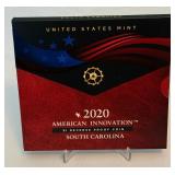 2020 S-American Innovations - $1 Coin REVERSE Proof - South Carolina - original package with COA