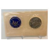 1972 S-Eisenhower Uncirculated SILVER Dollar - original package with COA
