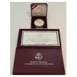 1998 S-Robert F Kennedy Memorial Proof SILVER Dollar - original package with COA