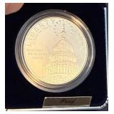1994 S-US Capitol Proof SILVER Dollar - original package with COA