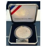 2002 W-US Military Academy Bicentennial Proof SILVER Dollar - original package with COA
