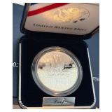 2002 W-US Military Academy Bicentennial Proof SILVER Dollar - original package with COA