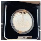 1996 P-Smithsonian Institution 150th Anniversary Commemorative Proof SILVER Dollar - original package with COA