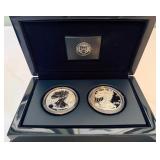 2012 S-American Eagle - SILVER Proof 2 Coin Set - original package with COA