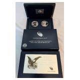 2012 S-American Eagle - SILVER Proof 2 Coin Set - original package with COA