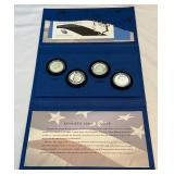 2014 50th Anniversary Kennedy Half Dollar Uncirculated 4 Coin Set - original package with COA