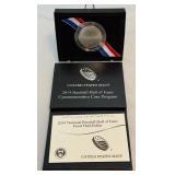2014 National Baseball Hall of Fame Proof Half Dollar - original package with COA - VERY COOL!  First non-flat coin ever produced!!!