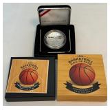 2020 Basketball Hall of Fame Commemorative Proof SILVER Dollar - original package with COA