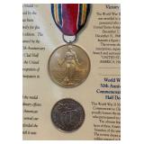1995 World War II 50th Anniversary Coin and Victory Medal Set from the US Mint - original package with COA