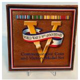 1995 World War II 50th Anniversary Coin and Victory Medal Set from the US Mint - original package with COA