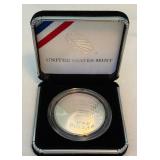 2014 National Baseball Hall of Fame Proof SILVER Dollar Sports - original package with COA - VERY COOL!  First non-flat coin ever produced!!!