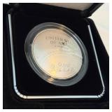2014 National Baseball Hall of Fame Proof SILVER Dollar Sports - original package with COA - VERY COOL!  First non-flat coin ever produced!!!