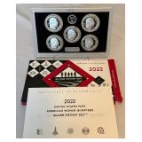 2022 American Women Quarters SILVER Proof Set (5 coins) - original package with COA
